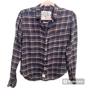 Frank and Eileen Barry Linen Button Down Size XS EUC L0654